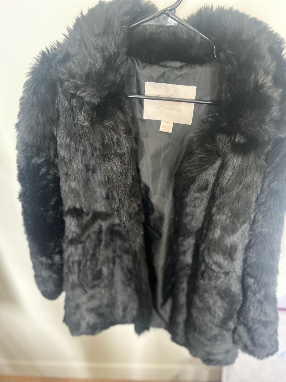 Revamped Black Faux Fur Teddy Jacket - Picture 1 of 6